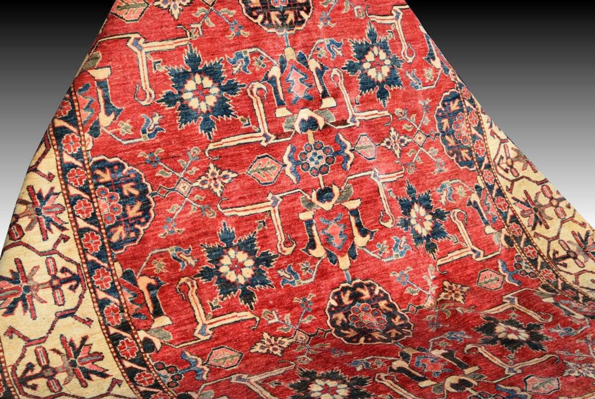 Tapis d'orient Ghazni : 3,20 x 2,20 mètres - Fait main