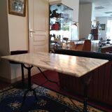 Table de bistrot ben marbre