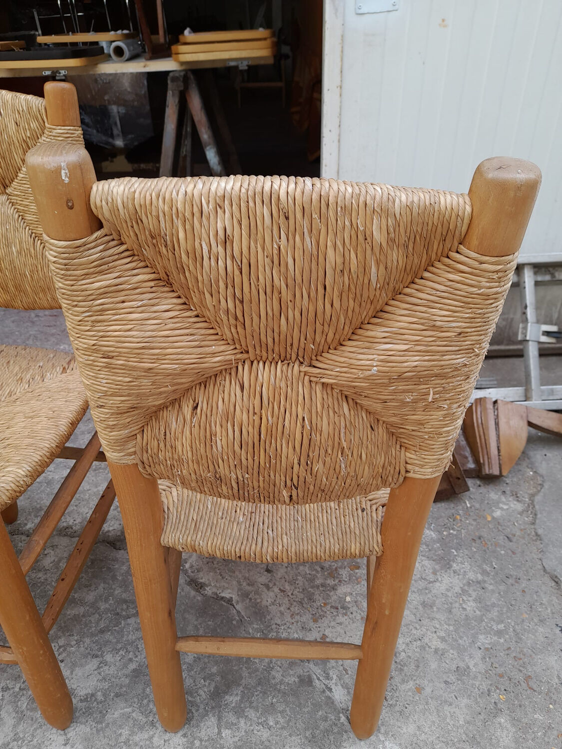 Meribel chair number 19 by Charlotte Perriand, Sentou edition, 1960s