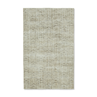 Tapis décoratif beige oriental fait à la main 193 cm x 306 cm - 36646