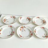Set of old Onnaing earthenware plates