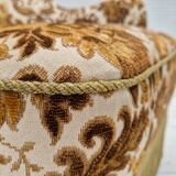 1960s, Danish armchair, furniture velour fabric, ash wood.