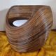 Vintage bohemian rattan armchair
