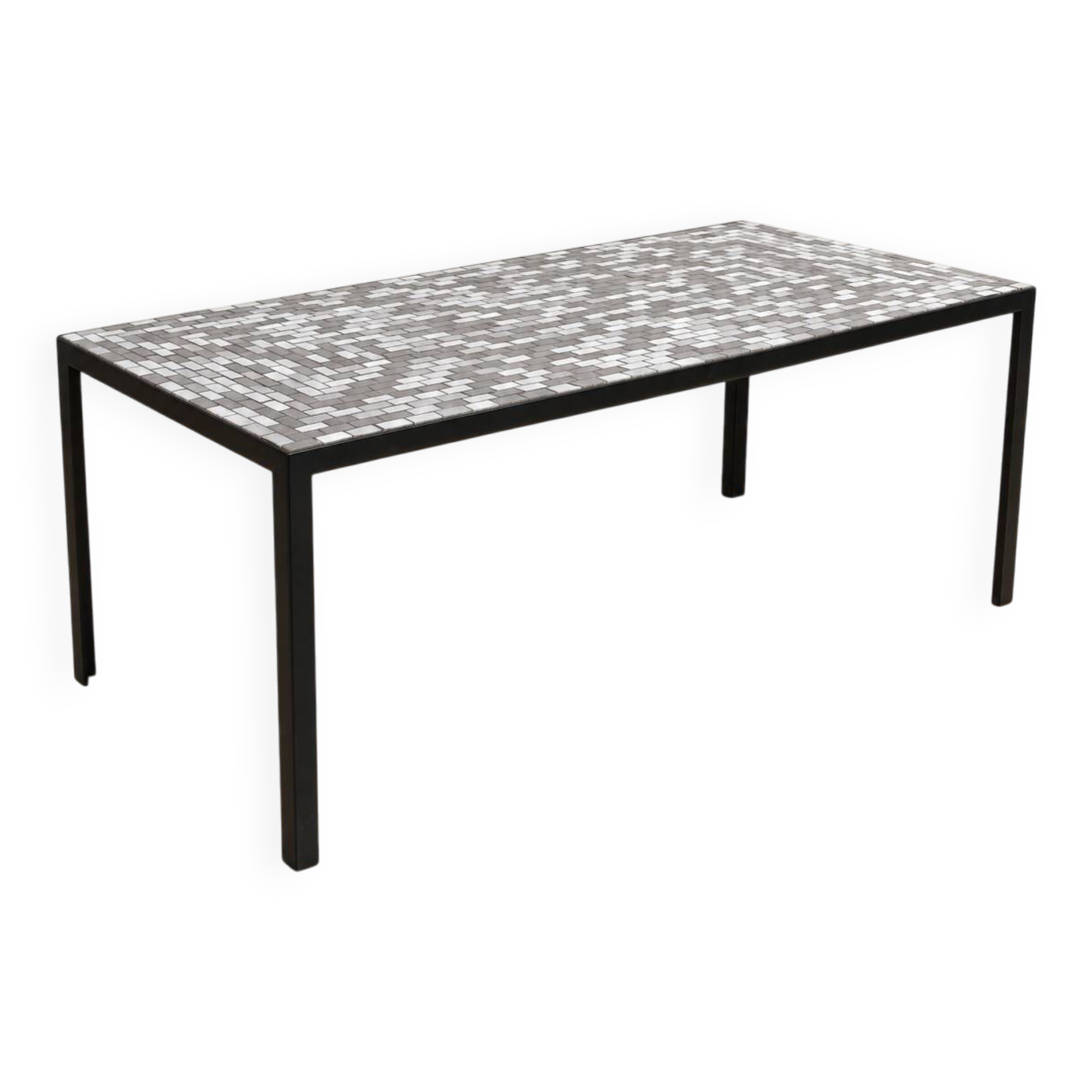 Grey ceramic coffee table