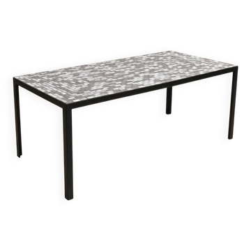 Grey ceramic coffee table