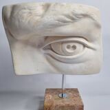 Eye of Michelangelo's "David", vintage cast after Brucciani, on base, 27 cm