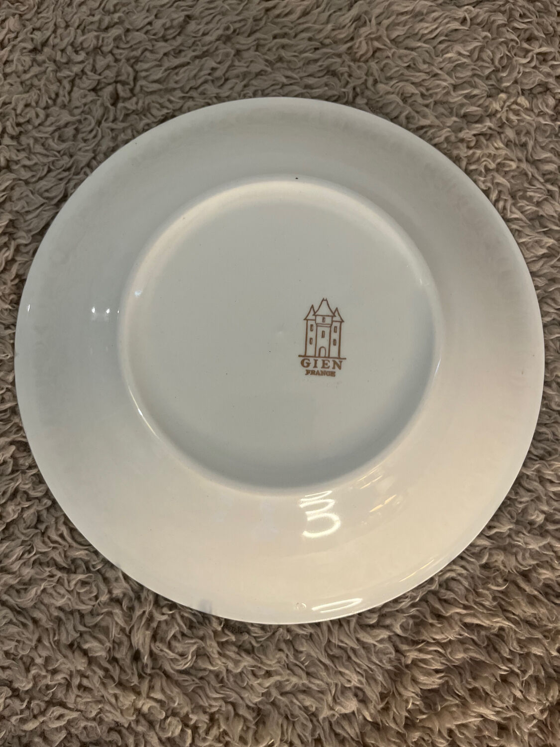 4 hollow plates Gien porcelain