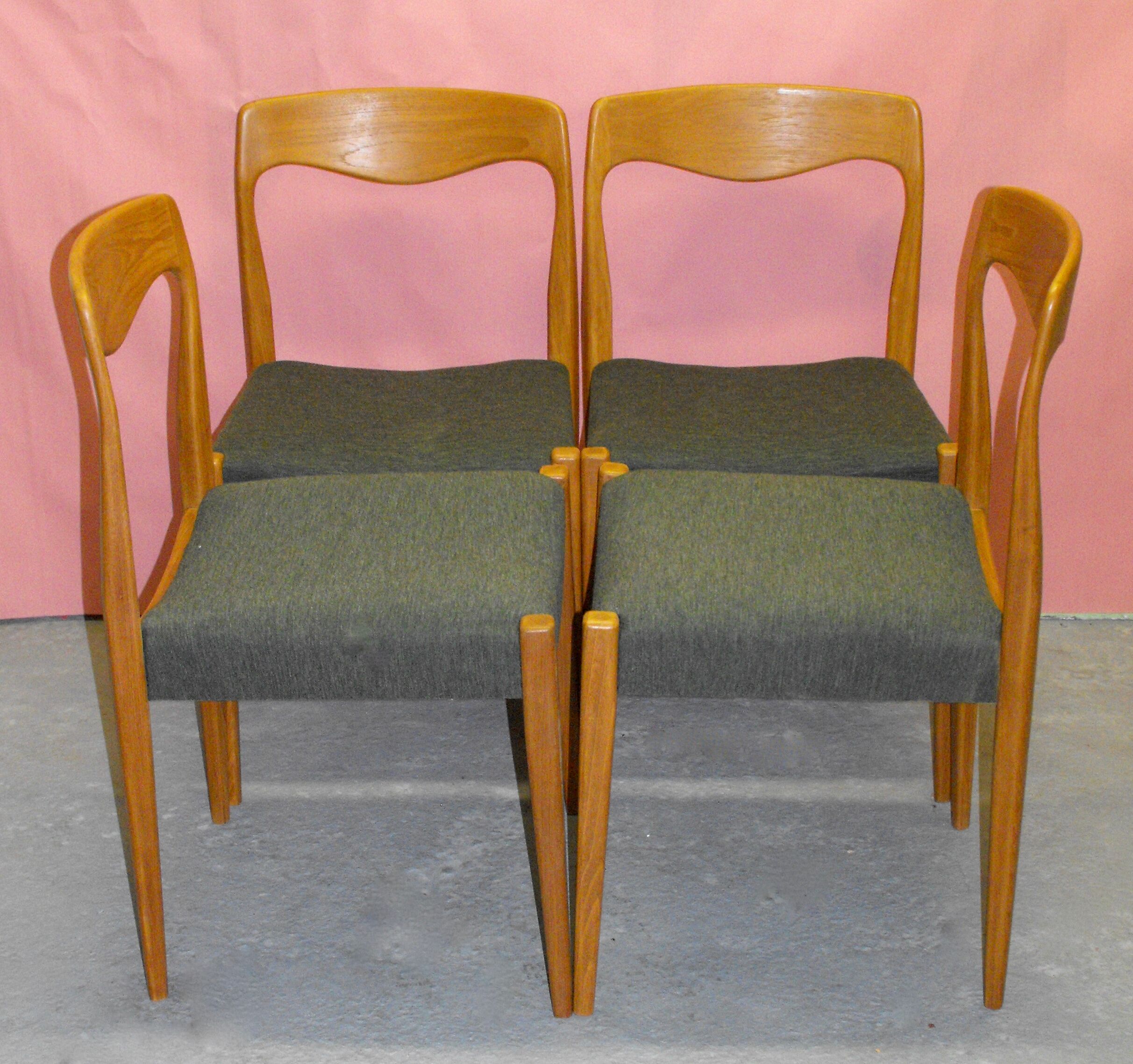 4 scandinavian chairs from the 60s