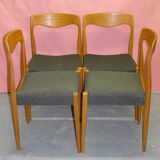4 scandinavian chairs from the 60s