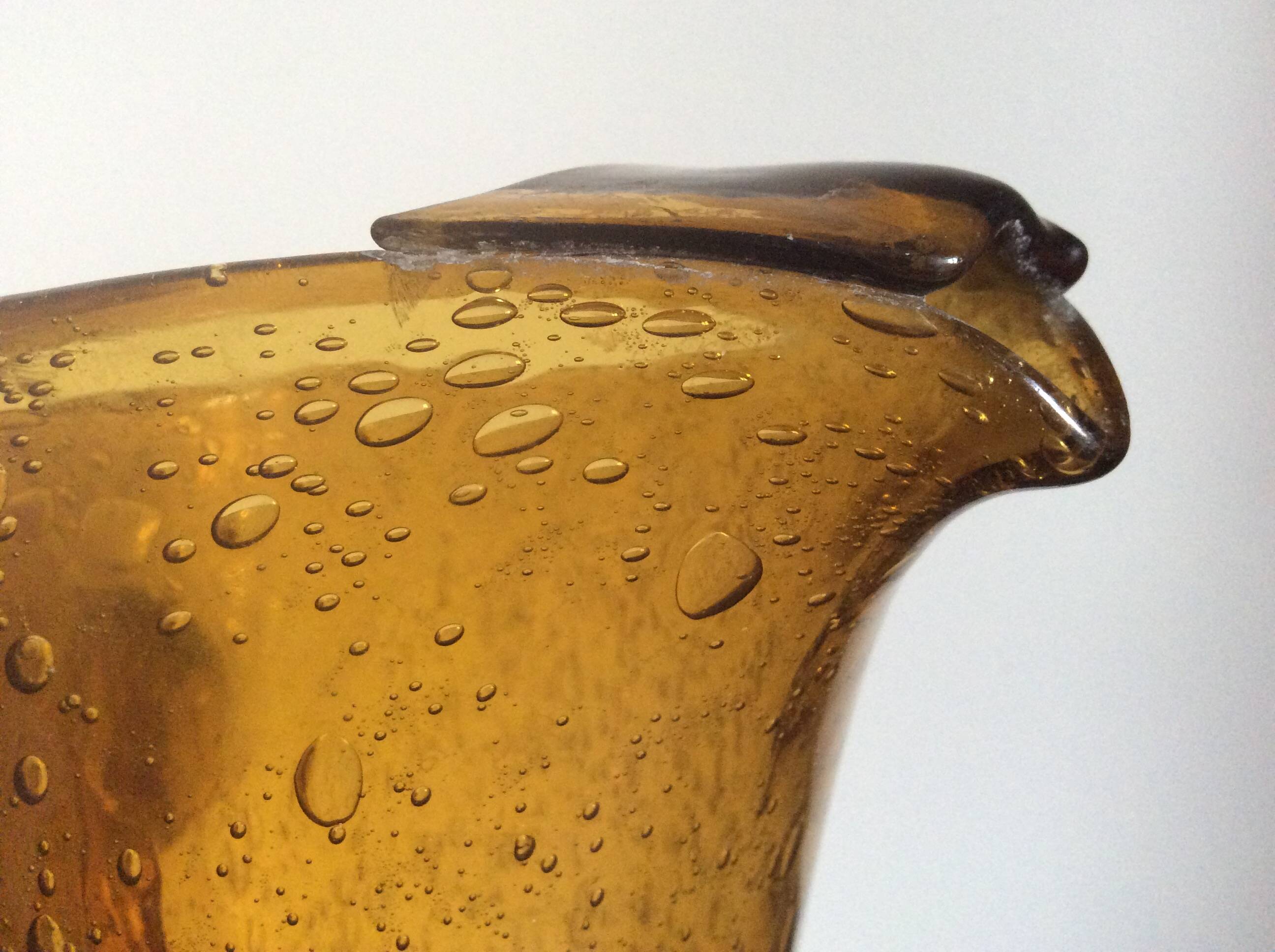 Pichet en verre bullè