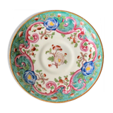 Copeland plate english porcelain xixth polychrome flowers