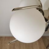 Chandelier chrome and opaline 70