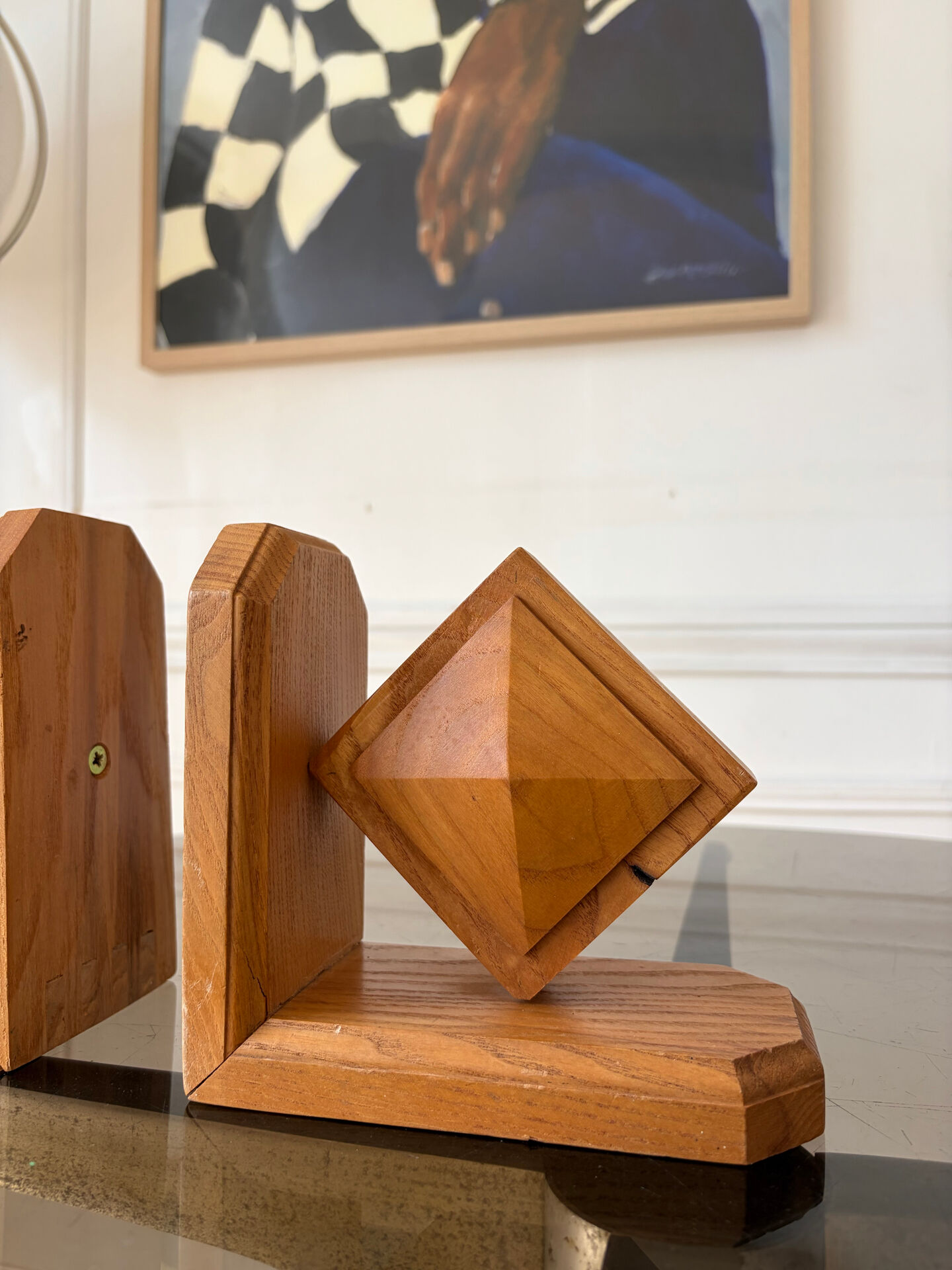 Brutalist bookends
