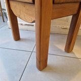 Solid elm bedside table