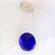 Postmodern glass ceiling lamp by Saporiti Italia Anni '80
