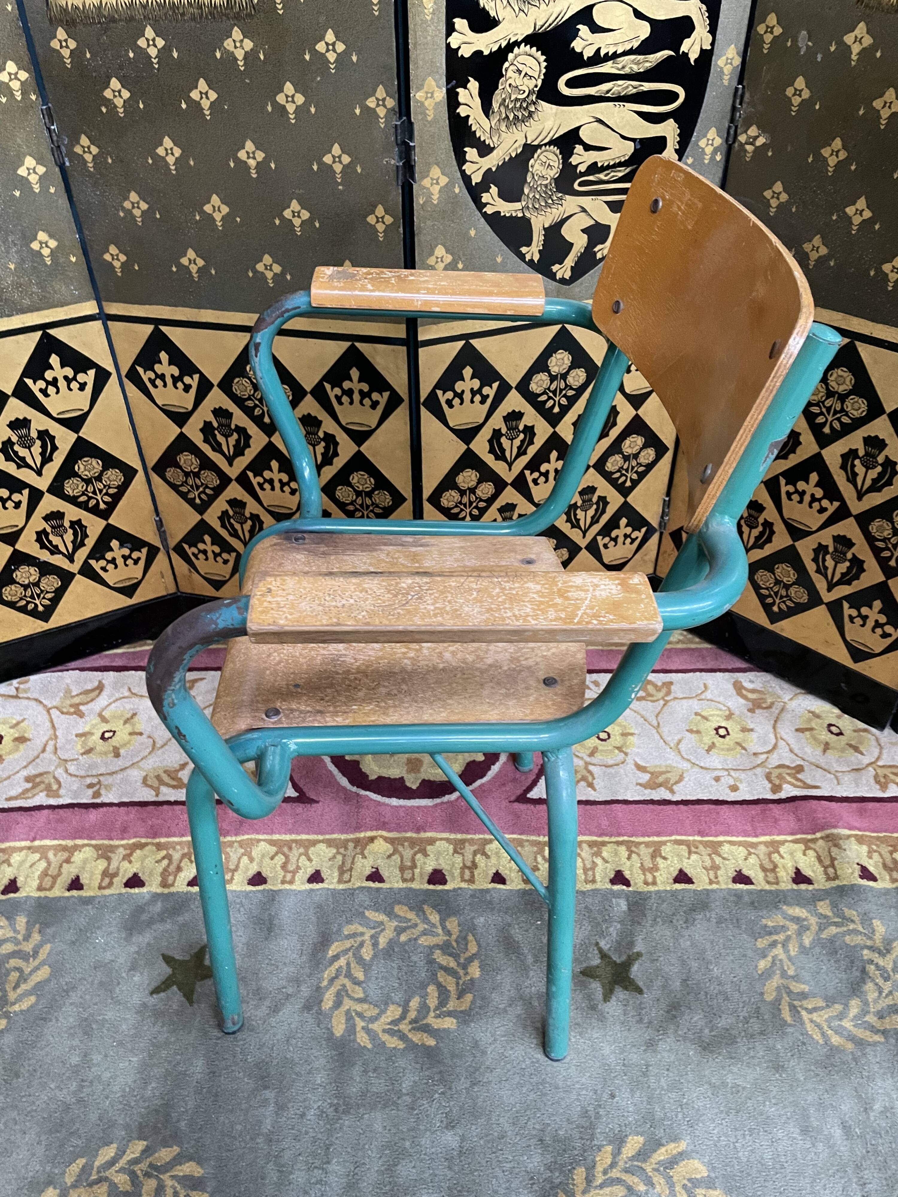 Schoolmaster's desk with armchair