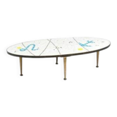 Vintage Mosaic Side Table, 1950s