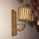 Vintage rattan wall lamp