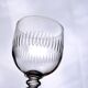Antique 19th century mouth-blown glasses with gadroon carving