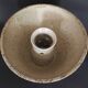 20th century ceramic tea light holder, La Borne stoneware, signed Jean Pierre Viot, dated 196