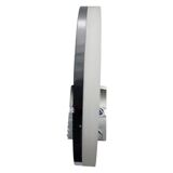 Lampe de table moderniste européenne des années 1990 – design élégant en chrome et led