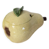 Soupière Poire en barbotine, vintage