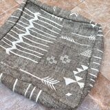 Handmade Berber Kilim Pouf, Floor Cushion