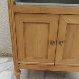 Beautifully crafted Louis XVI style bookcase in wood.