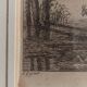 Salomon Gessner (Zurich 1730-1788), landscape with ruins framed engraving