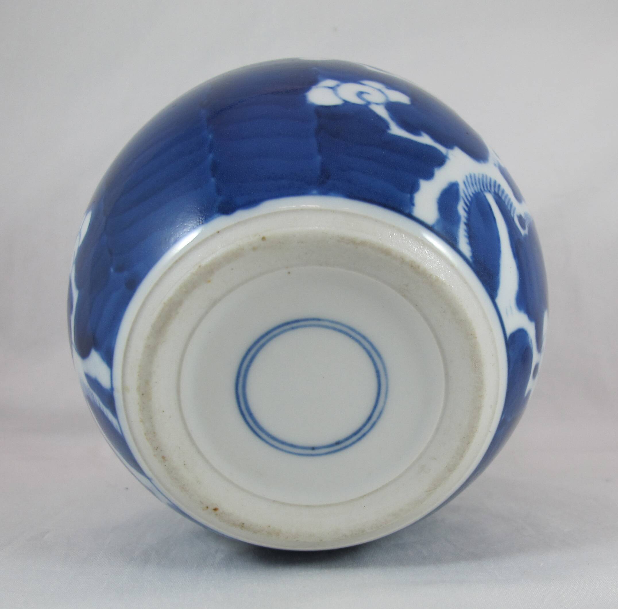 Petit pot en porcelaine bleu blanc Chinois Chine