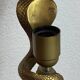 Lampe cobra en bronze 