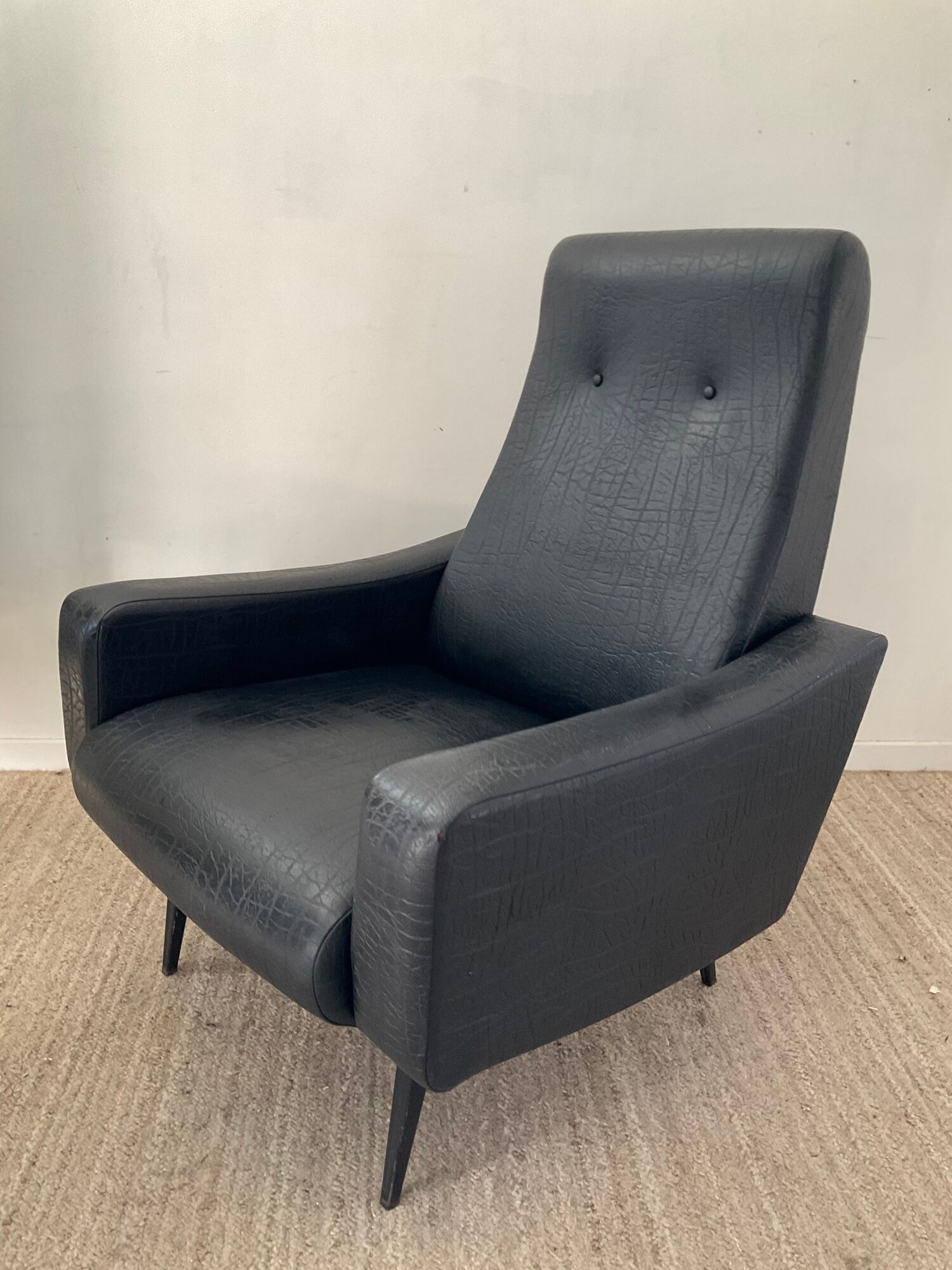 Pair of vintage folding armchairs from the 50s and 60s