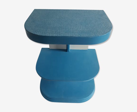 Blue bedside table