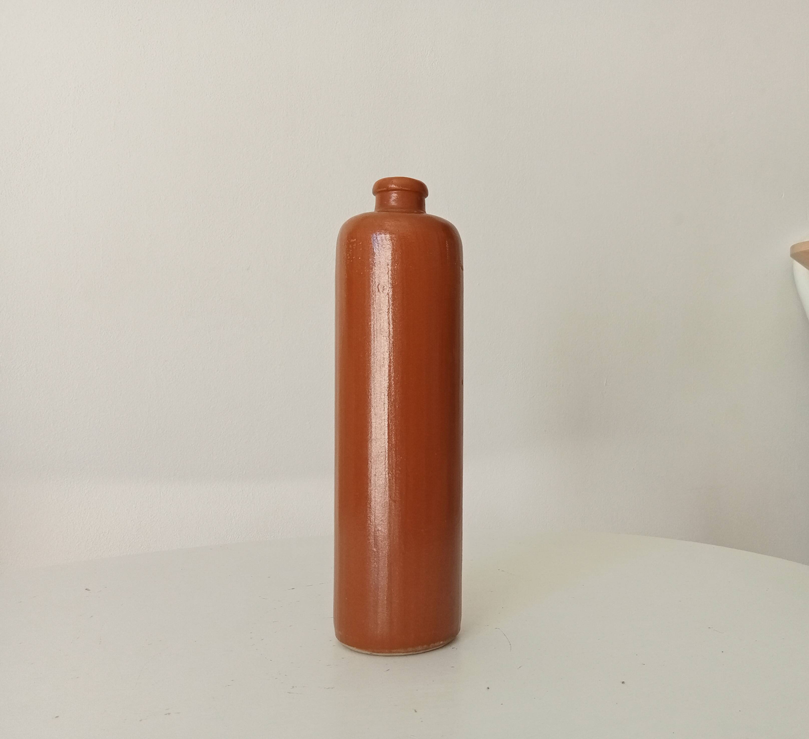 Antique glazed stoneware bottle