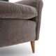 Set of grey velvet armchairs, 1950s.