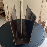 Brass magazine rack