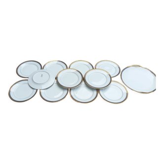 Service à  dessert 12 pièces vintage Bernardaud Limoges
