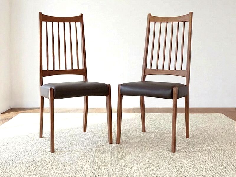 Renovated vintage 1960s teak Scandinavian chairs
