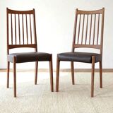 Renovated vintage 1960s teak Scandinavian chairs