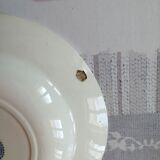 Hollow plates pink pattern, iron earth