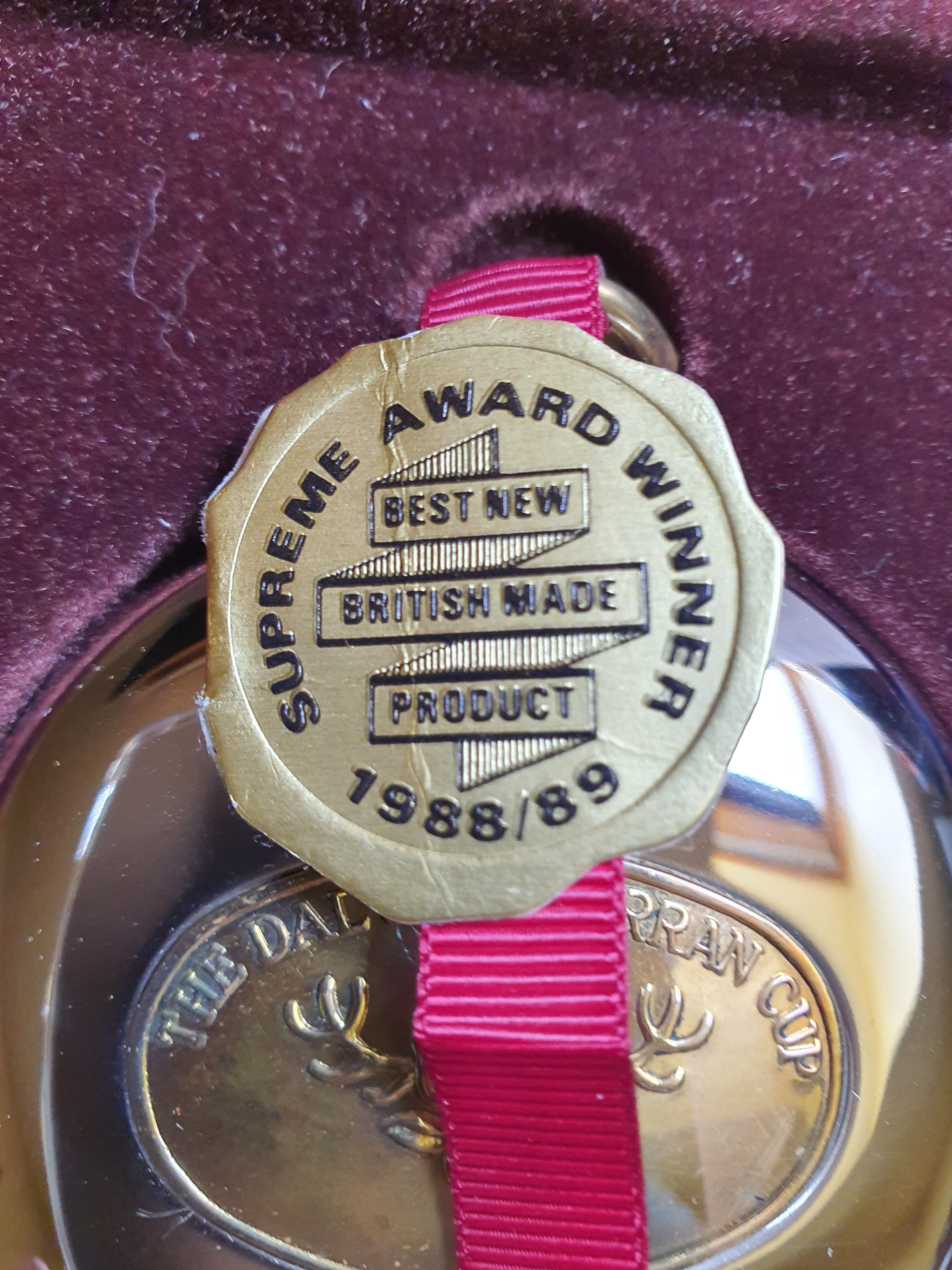 Flaccid " Grants of Dalvey Ltd. Scotland. stainless steel and copper medallions, deer decoration