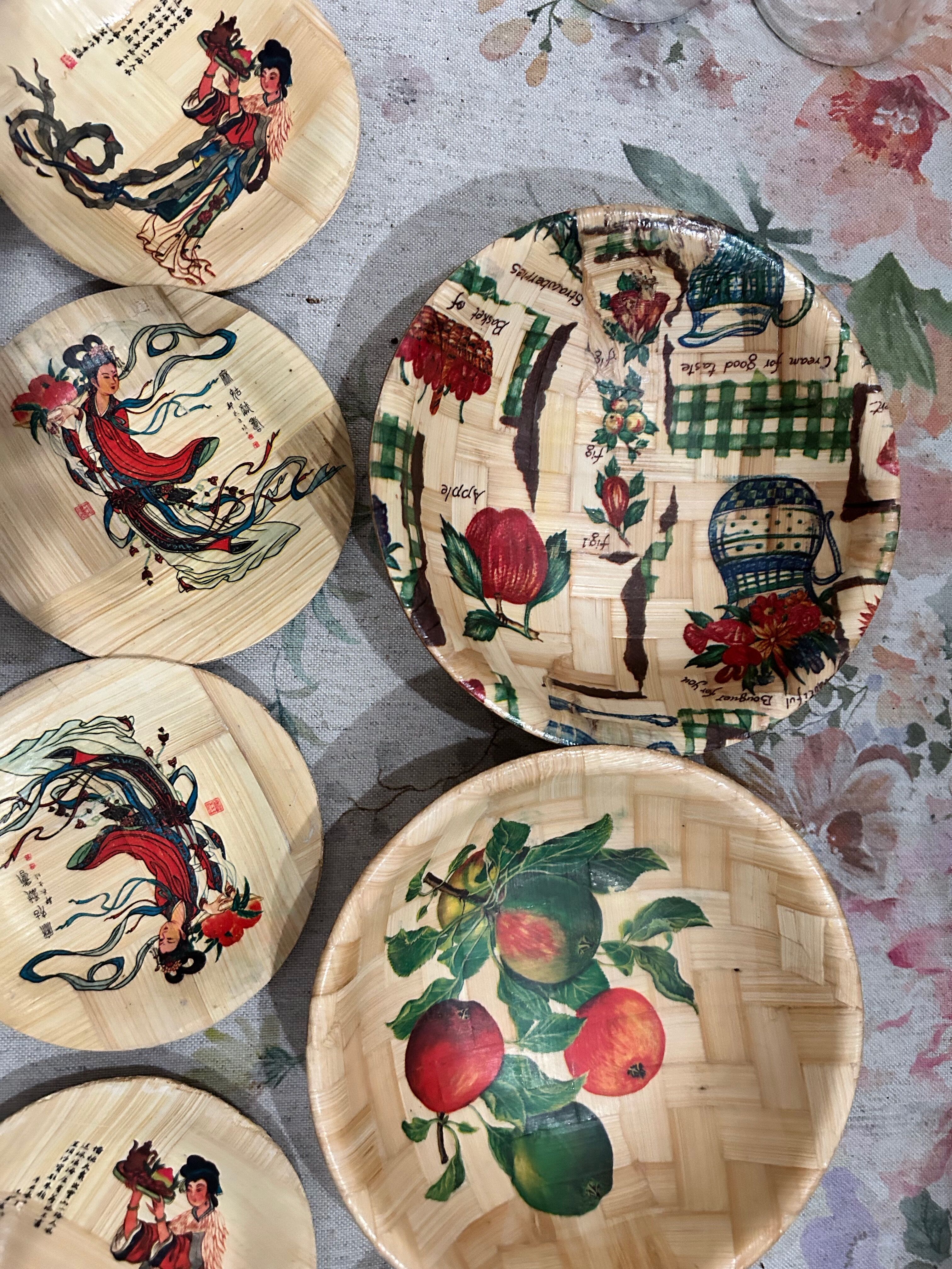 Bamboo coasters and cups