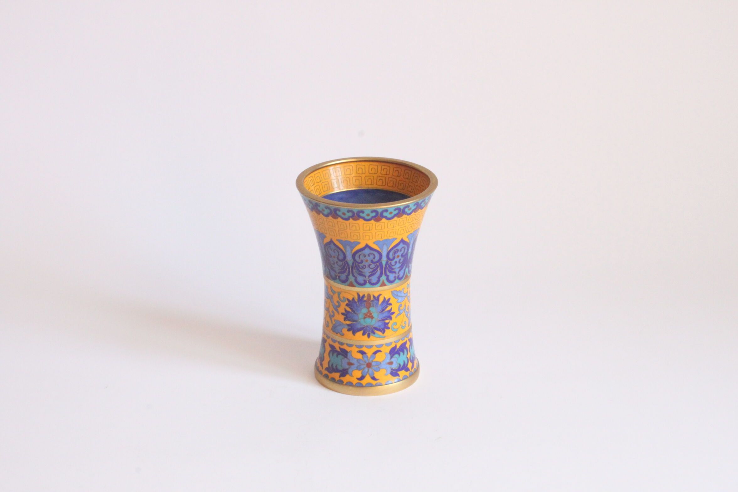 Chinese cloisonné brush pot, 1970s China