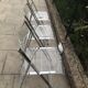 Plexiglass and chrome metal design folding chairs
