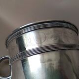 Champagne bucket in silver metal Early XX
