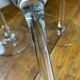 Set of three glass candle holders, Blomster, 1990