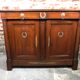Empire style buffet in mahogany stained mahogany