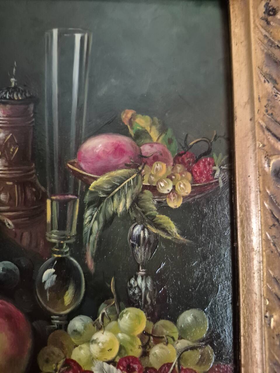 oil painting on panel still life