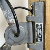 Grey Industrial Gooseneck Scissor Wall Lamp from Elektroinstala, 1960s