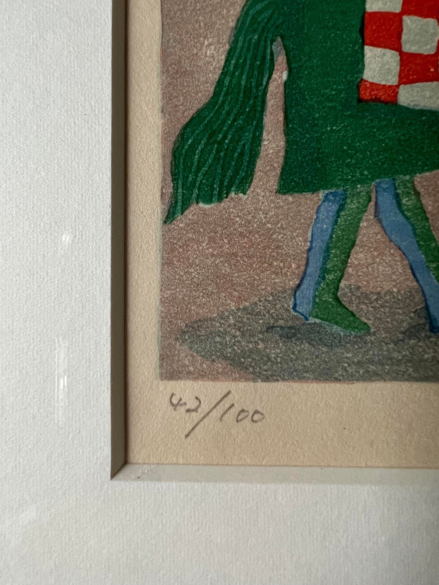 Original lithograph, signed year 1980